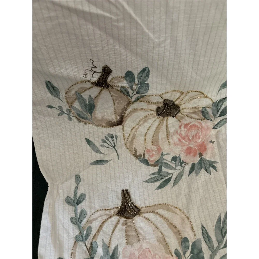 From the Hearth Fall Autumn 16x80” Table Runner Thanksgiving NWT